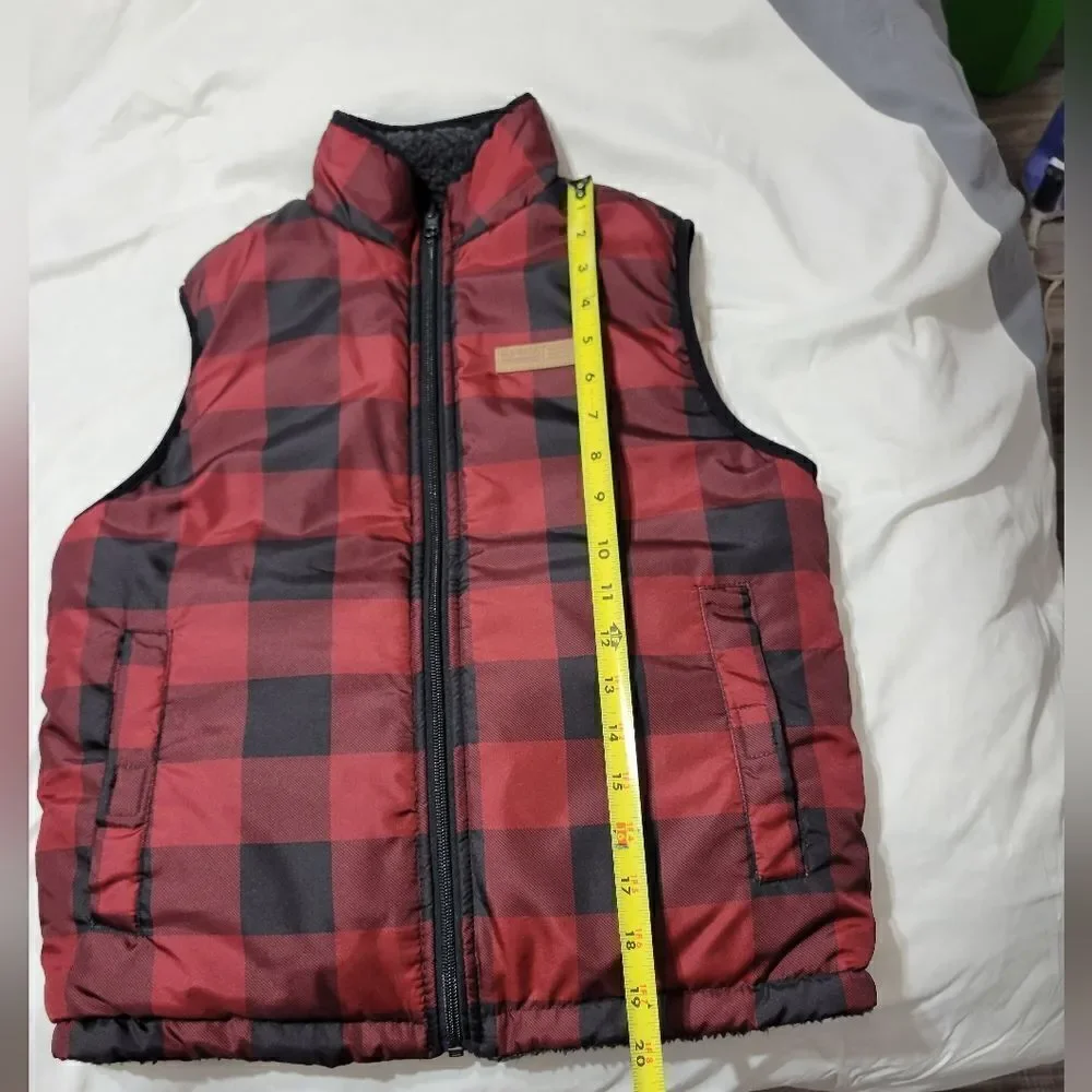 Buffalo David Bitton Boy's reversible vests Sz S And M